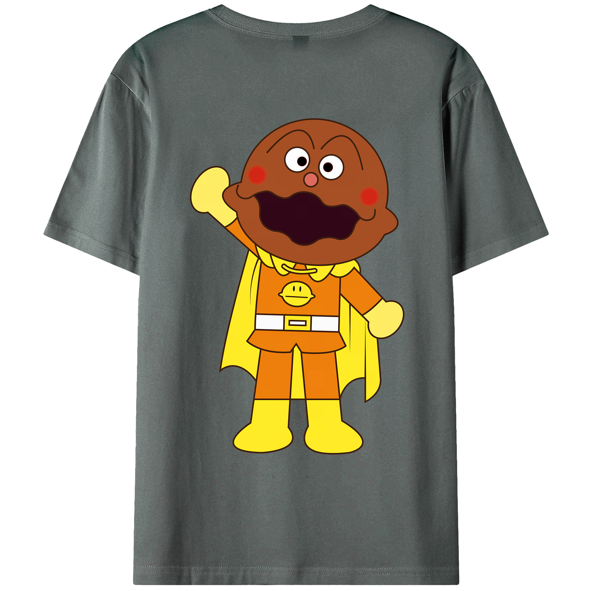 （画像用） アンパンマン Anpanman 綿100％ メンズ半袖Tシャツ（バックプリント） 通気性